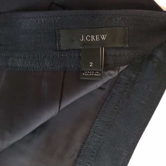 J. Crew Navy Skirt with Gold Buttons - Picture 8 of 8